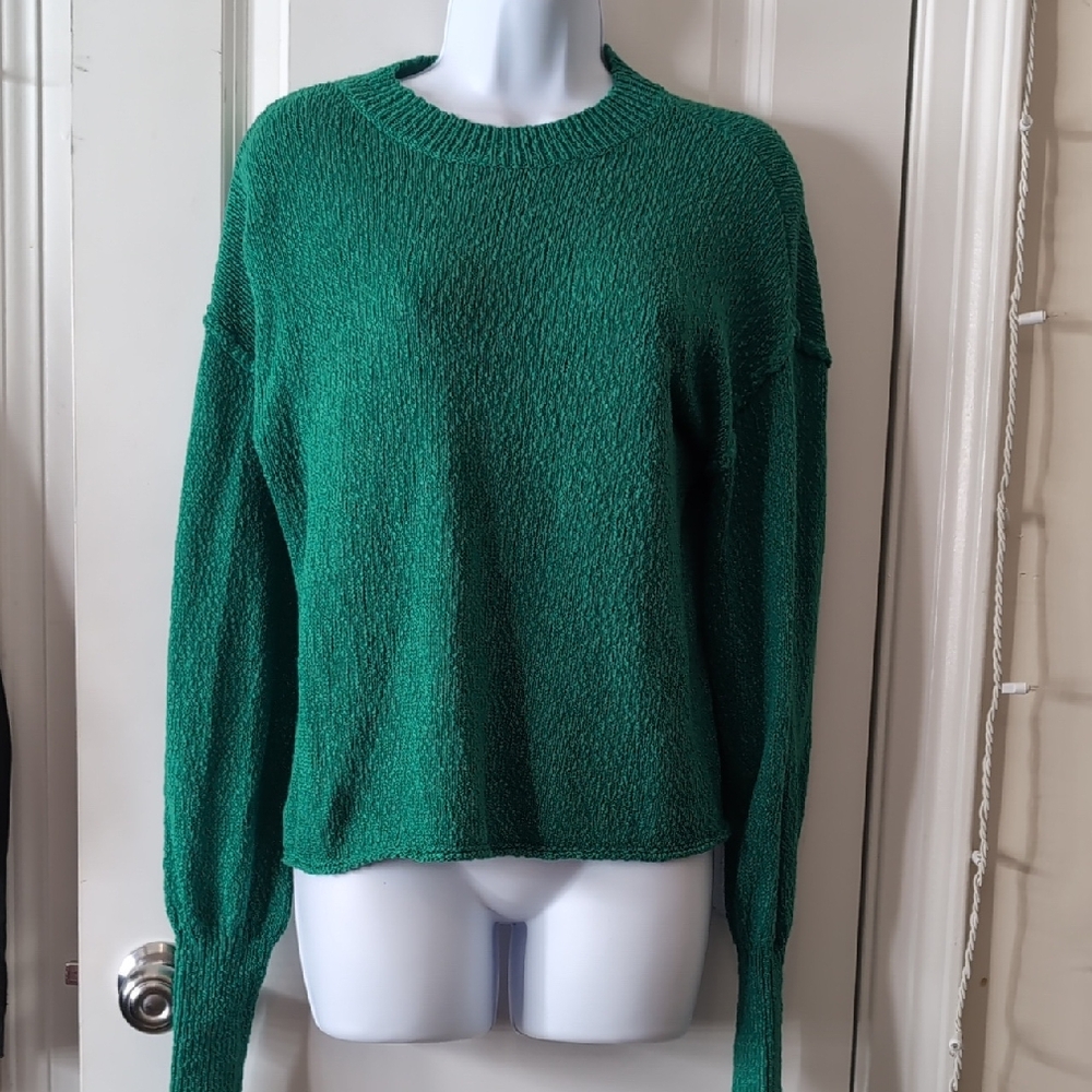 Abound Emerald Green Crew Neck Sweater
